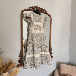 Sea New York Bubbie Ditsy Short Sleeve Tiered Tunic Dress